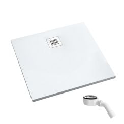 Schedpol Kalait Smooth White cădiță de duș pătrată 80x80 cm alb 3.3200-M2