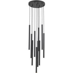 TK Lighting Ferro lampă suspendată x8 W negru 11492