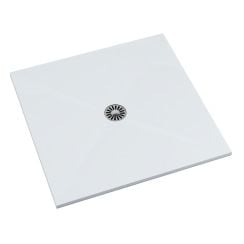 Schedpol De Luxe cădiță de duș pătrată 100x100 cm alb 3.042