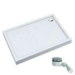 Schedpol Competia New cădiță de duș dreptunghiulară 140x90 cm alb 3.4649