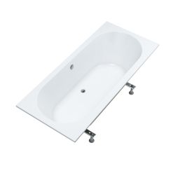 Schedpol Viona SET cadă cu suport 180x80 cm alb 3.567/OULED/S