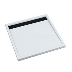 Schedpol Ajax B&W cădiță de duș pătrată 90x90 cm alb-negru 3.4226-M/C/G