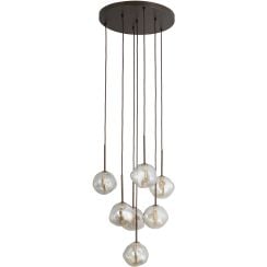TK Lighting Lava lampă suspendată 4x8 W maro 11328