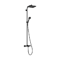 Hansgrohe Activera Q set de duș perete cu termostat cu duș de ploaie negru 28753670