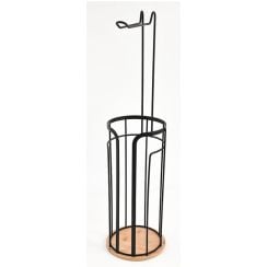 BISK Umbra suport hârtie igienică negru 08474