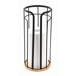 BISK Umbra suport hârtie igienică negru 08473