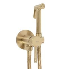 Rea Loop baterie bideu cu set de duș perete auriu REA-B3330