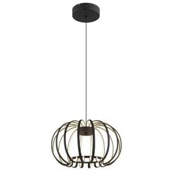 Globo Lighting Ribbon lampă suspendată 1x40 W negru 15946B
