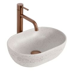 Rea Mira lavoar 37.5x25.5 cm ovale de blat gri/piatră-maro/bej mat REA-U3224