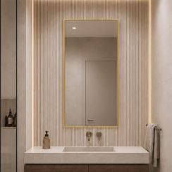 Baltica Design Aluma oglindă 50x100 cm dreptunghiular auriu 5904107933528