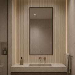 Baltica Design Aluma oglindă 50x100 cm dreptunghiular negru 5904107933511