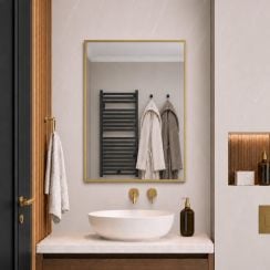 Baltica Design Aluma oglindă 60x80 cm dreptunghiular auriu 5904107933504