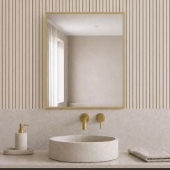 Baltica Design Aluma oglindă 50x60 cm dreptunghiular auriu 5904107933467
