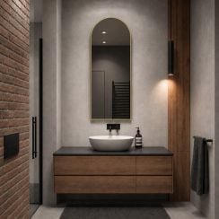 Baltica Design Aluma oglindă 50x100 cm auriu 5904107933665