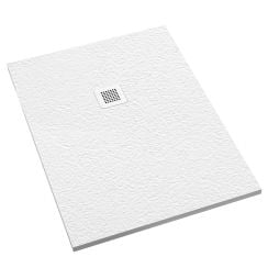 Schedpol Kalait Grooved White Stone cădiță de duș dreptunghiulară 120x100 cm alb 3.3125/B/GR-M2