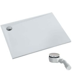 Schedpol Etrusco White Mat cădiță de duș dreptunghiulară 80x70 cm alb 3.468/B/MG