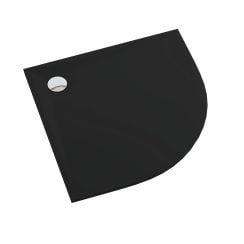 Schedpol Etrusco Black Mat cădiță de duș semirotundă 90x90 cm negru 3.464/C/MG