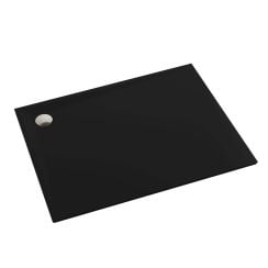 Schedpol Etrusco Black Mat cădiță de duș dreptunghiulară 140x90 cm negru 3.471/C/MG
