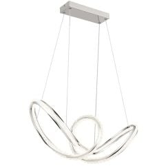 Globo Lighting Evangeline lampă suspendată inteligentă 1x45 W crom 67440H