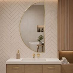 Baltica Design Aluma oglindă 60x120 cm auriu 5904107933740