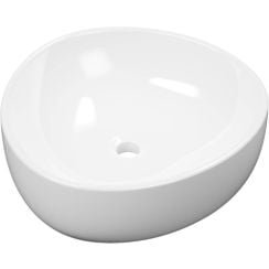 Excellent Whisper lavoar 41x39 cm ovale de blat alb luciu CEEX.7101.410.WH