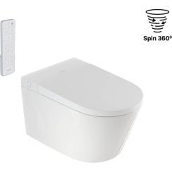 Excellent Montana toaletă cu spălare agăţat fără margine cu spălare turbionară alb CEEX.5024.595.D3.WH