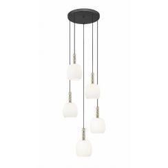 Zuma Line Calvo lampă suspendată 5x W negru-auriu P0076-05G-P7AA