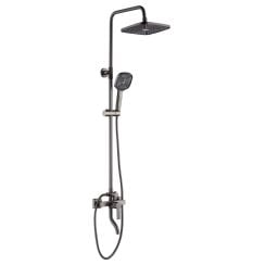 Rea Argus set de duș perete cu duș de ploaie grafit REA-P6535