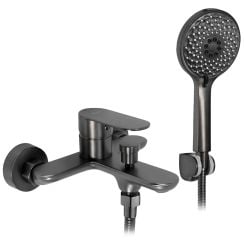 Rea Drop baterie cadă-duș perete grafit REA-B0419