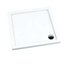 Schedpol Caspar White Stone cădiță de duș pătrată 80x80 cm alb 3.260/B/ST