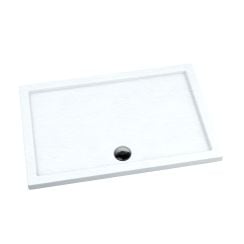 Schedpol Caspar White Stone cădiță de duș dreptunghiulară 90x80 cm alb 3.243/B/ST