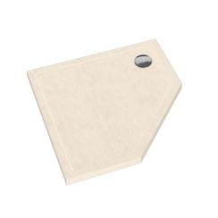 Schedpol Caspar New Cashmere Stone cădiță de duș pentagonală 80x80 cm bej 3.2397/PK/ST