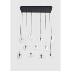 Zuma Line Nelson lampă suspendată x33 W negru-auriu MD2291-11B-3BGT