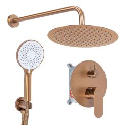 Rea Drop set de duș ascuns cu duș de ploaie cupru REA-P9660