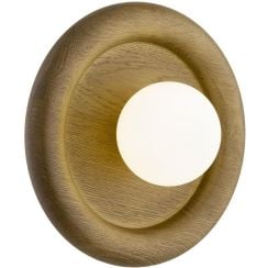 Argon Rondo lampă de perete 1x6 W alb-lemn 8971