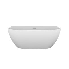 Oltens Luma cadă de perete 160x75 cm ovală alb 12027000