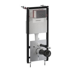 Omnires Flush Set cadru ascuns cu buton de acționare pentru vas wc suspendat STFWC1R45RAT