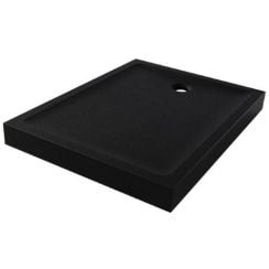 New Trendy Mild Stone cădiță de duș dreptunghiulară 120x90 cm negru B-0577