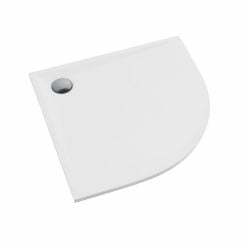Schedline Libra White Mat cădiță de duș semirotundă 80x80 cm alb 3SP.L1O-8080/B/MG