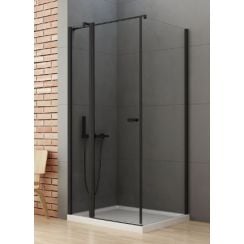 New Trendy New Soleo Black cabină de duș 100x70 cm dreptunghiular negru /sticlă transparentă K-0682-WP