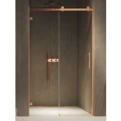New Trendy Softi X uși de duș 180 cm culisantă cupru periat/sticlă transparentă EXK-9041