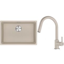 Set chiuvetă din granit Franke Maris 125.0751.421, baterie bucătărie Franke Lina 115.0626.082