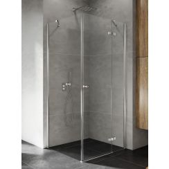 New Trendy Kalibra cabină de duș 100x90 cm dreptunghiular crom luciu/sticlă transparentă K-5031