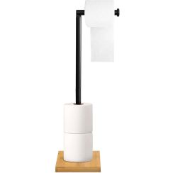Rea suport hârtie igienică negru REA-50003