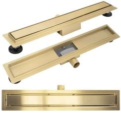 Rea Neox rigolă liniară 60 cm auriu REA-G4892