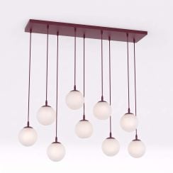 Emibig Cosmo lampă suspendată x10 W burgundia 1789/9