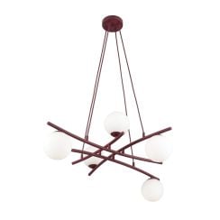 Emibig Essa lampă suspendată 5x10 W burgundia 1799/5