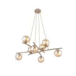 Emibig Essa lampă suspendată x10 W bej 1798/8