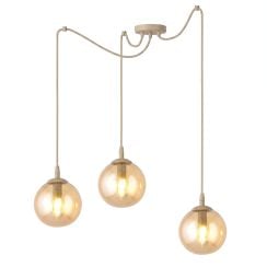 Emibig Gigi lampă suspendată 3x10 W bej 1824/3