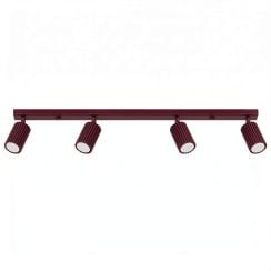 Sollux Lighting Karbon lampă de tavan 4x10 W burgundia SL.1924